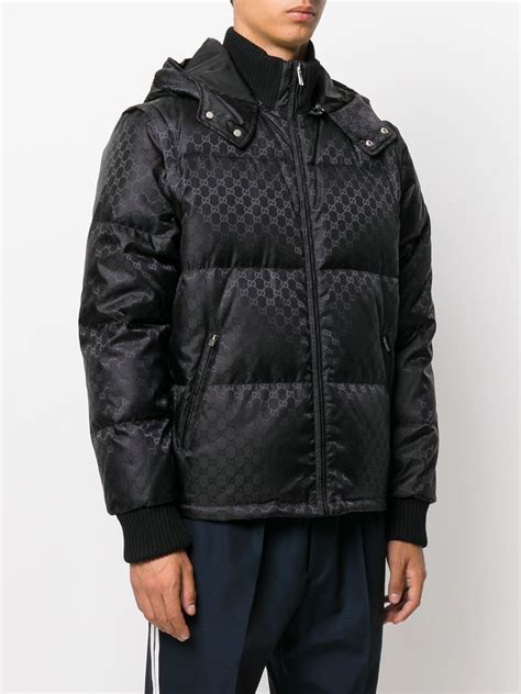 gucci gg jacquard padded jacket replica|gucci jacquard jacket slim large.